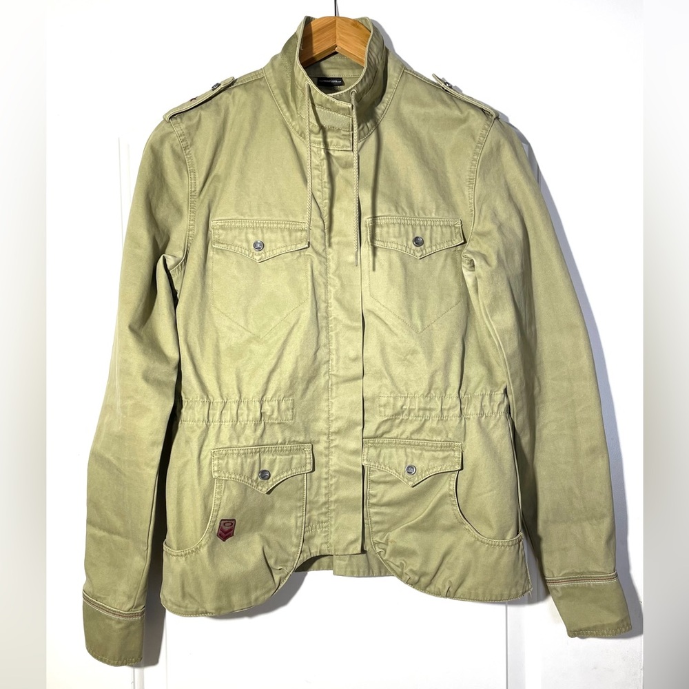 Oakley World Wide Military Olive Green Utility Jacket 100% Cotton Size M